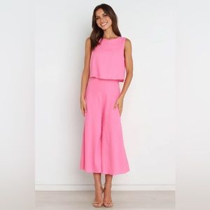 Petal & Pup Femme Pink Jumpsuit size 6 NWT MVN the label